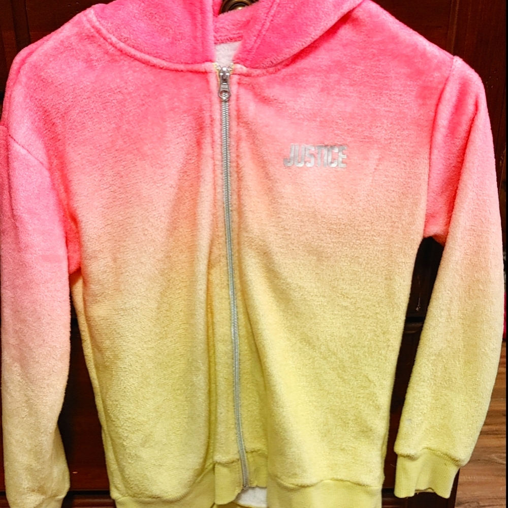 Girl's Justice fleece zip up